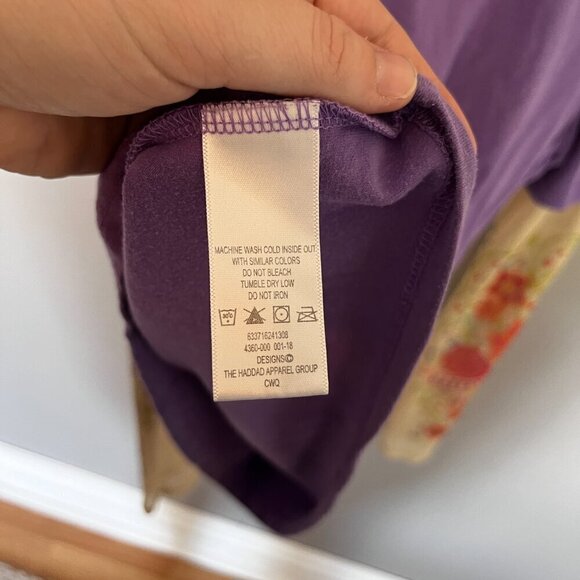 Harley Davidson Kids Girls Purple Tattoo Sleeve Shirt Large 12/14 Biker - Picture 7 of 11